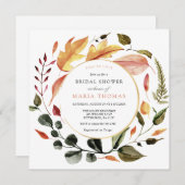 Brautparty für Herbstausgänge Einladung (Vorne/Hinten)