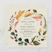 Brautparty für Herbstausgänge Einladung (Vorne/Hinten)