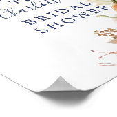 Brautparty für Herbstleaf Pumpkins Begrüßungszeich Poster (Ecke)