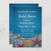 Brautparty für Hochzeiten am Strand Einladung (Vorne/Hinten)