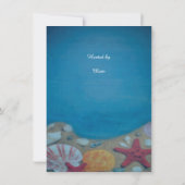 Brautparty für Hochzeiten am Strand Einladung (Rückseite)