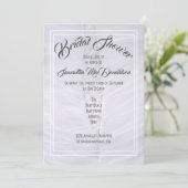 Brautparty für Hochzeitskleidung Einladung (Stehend Vorderseite)