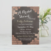 Brautparty für Industriebiegel und Schiefer Einladung (Stehend Vorderseite)