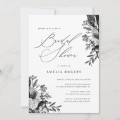 Brautparty für industrielle Chirurgie und Blumenka Einladung (Vorderseite)