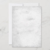 Brautparty für industrielle Chirurgie und Blumenka Einladung (Rückseite)