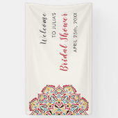 Brautparty für klassisches geometrisches Mandala M Banner (Vertikal)