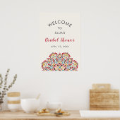 Brautparty für klassisches geometrisches Mandala M Poster (Küche)