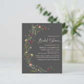 Brautparty für kohlefreie graue Wildblume (Stehend Vorderseite)