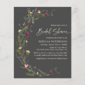 Brautparty für kohlefreie graue Wildblume (Vorderseite)