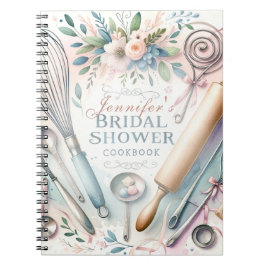 Brautparty für Küchengeräte für Wasserfarben Notizblock