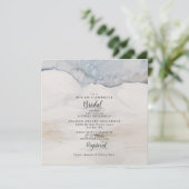 Brautparty für künstlerische Leinwand Einladung (Stehend Vorderseite)