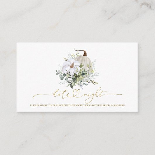 Brautparty für Kürbisgrün Begleitkarte (Vorderseite)