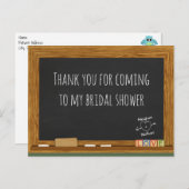 Brautparty für LehrerInnen Danke Postcard Postkarte (Vorne/Hinten)