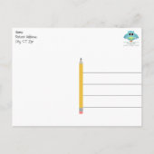 Brautparty für LehrerInnen Danke Postcard Postkarte (Rückseite)