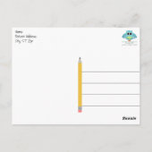 Brautparty für LehrerInnen Danke Postcard Postkarte (Rückseite)