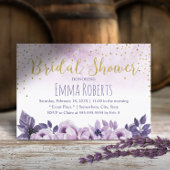 Brautparty für Lila Blütenfrüchte Einladung