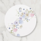 Brautparty für Lila rosa Wildblumen im Frühjahr Geschenkanhänger (Rückseite)