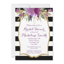 Brautparty für lila und goldene Blume