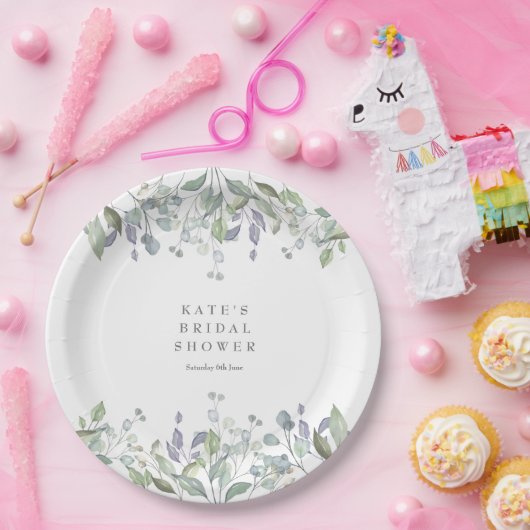 Brautparty für Lilac-Flora Pappteller (Party)