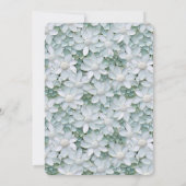 Brautparty für Lotus-Blume Einladung (Rückseite)