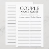 Brautparty für mehrere Namen (Vorne/Hinten)