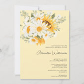 Brautparty für Milchprodukte und Sonnenblumen Einladung (Vorderseite)