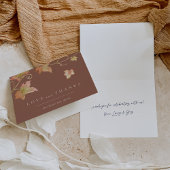 Brautparty für Minimalistische Herbstverläufe Dankeskarte