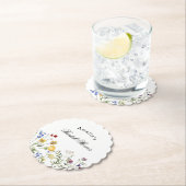 Brautparty für Minimalistische Wildblume Untersetzer (Vor Ort)