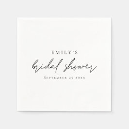 Brautparty für Minimalistischen Skriptnamen Serviette