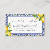 Brautparty für Mittelmeerlemonen Begleitkarte (Vorderseite)