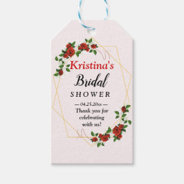 Brautparty für moderne Goldrahmen Geschenkanhänger