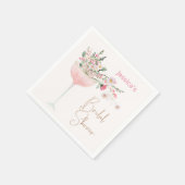 Brautparty für moderne Wildblume Serviette (Ecke)