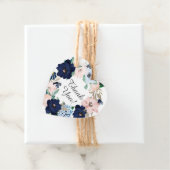 Brautparty für Navy und Blush Geschenkanhänger (Beispiel)