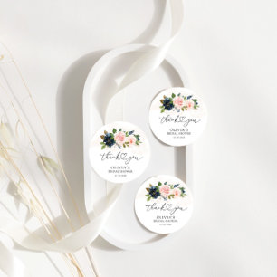 Brautparty für Navy und Blush Pink Geschenkanhänger