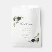 Brautparty für Navy und Blush Pink Geschenktütchen (Vorderseite)