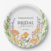 Brautparty für PapierTeller Wildblumen (Vorderseite)