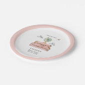 Brautparty für Reisekoffer Pappteller (Schrägansicht)