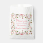 Brautparty für Rose in Rosa Geschenktütchen (Vorderseite)