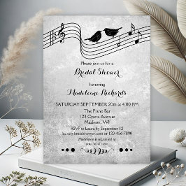 Brautparty für Schwarz und Weiß Einladung