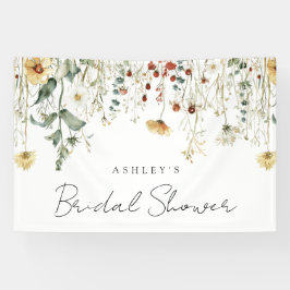 Brautparty für Sommerfeld-Wildblume Banner