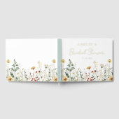 Brautparty für Sommerfeld-Wildblume Gästebuch (Voll)