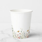 Brautparty für Sommerfeld-Wildblume Pappbecher (Rechts)