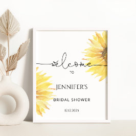 Brautparty für Sonnenblumen Poster