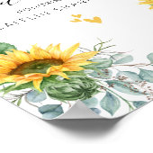 Brautparty für Sonnenblumen Poster (Ecke)