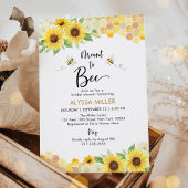 Brautparty für Sonnenblumen und Honigbienen Einladung