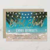 Brautparty für Strandnähten Einladung (Vorne/Hinten)