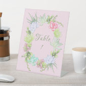 Brautparty für Sukkulente Grünpflanzen Sockelschild (In SItu)