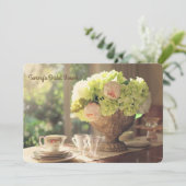 Brautparty für Tabelleneinstellungen Einladung (Stehend Vorderseite)