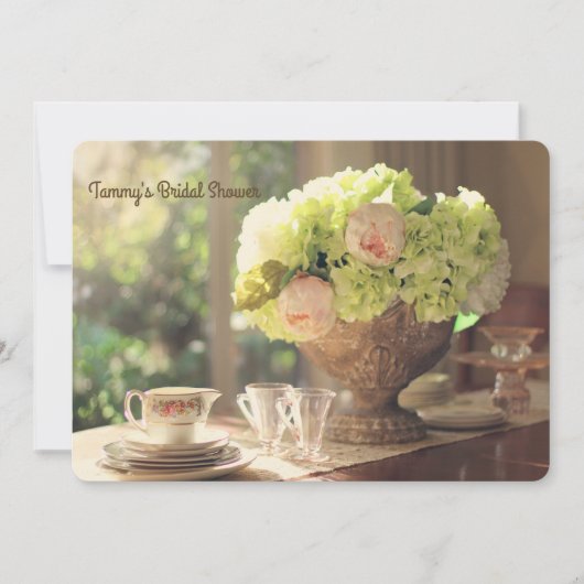 Brautparty für Tabelleneinstellungen Einladung (Vorderseite)