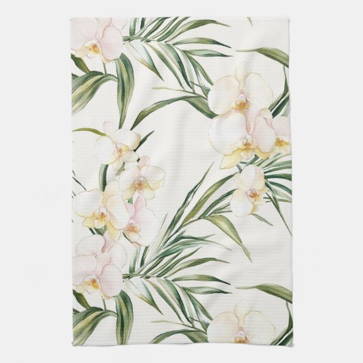 Brautparty für tropische Blume Geschirrtuch (Vertikal)